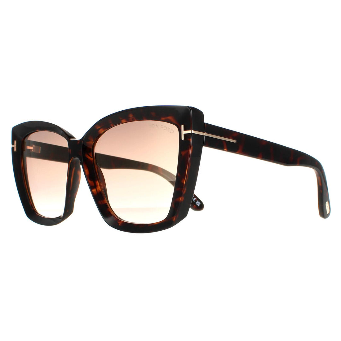 Tom Ford Sunglasses Scarlet FT0920 52G Dark Havana Brown Mirror