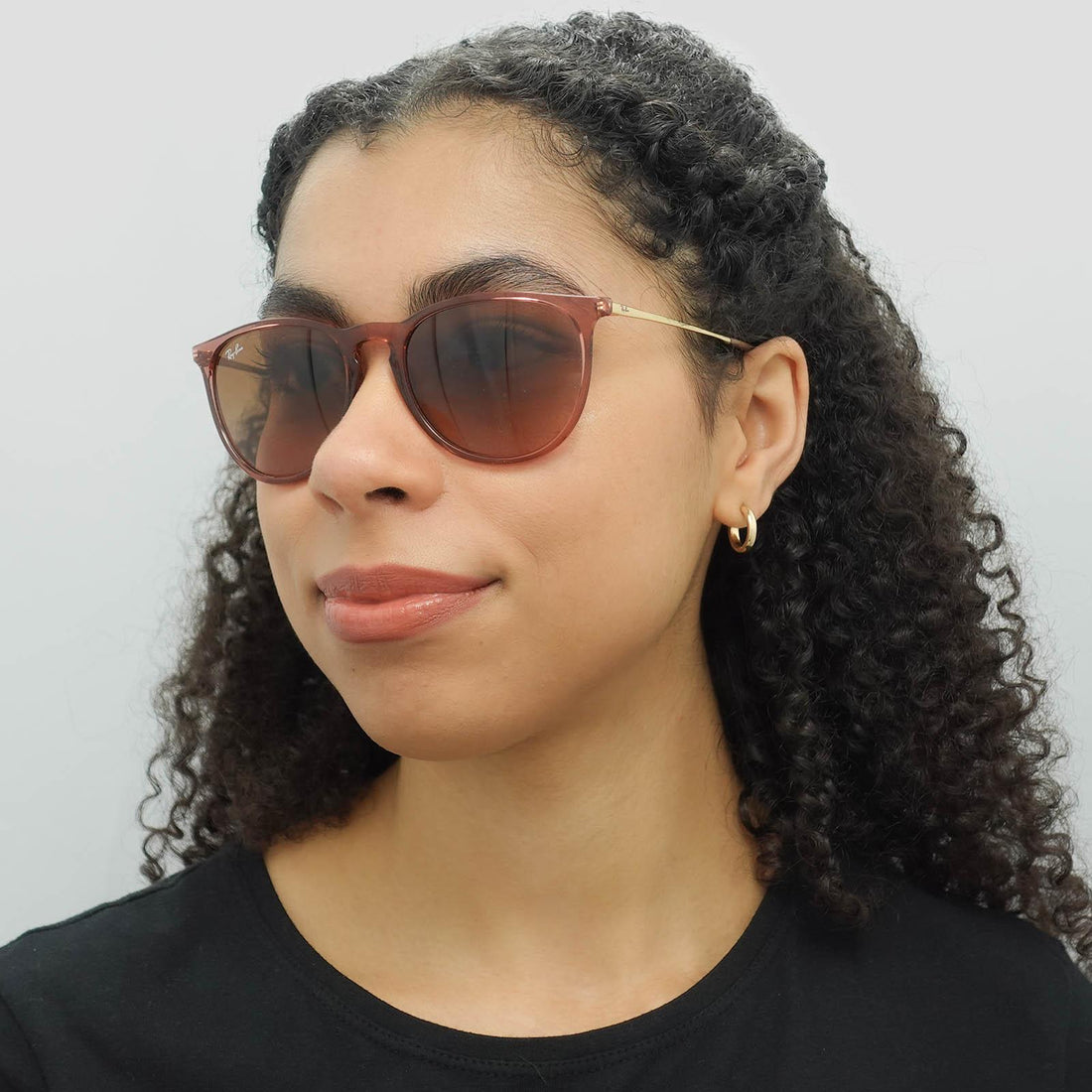 Ray-Ban Sunglasses RB4171 Erika 659013 Transparent Light Brown Brown Gradient