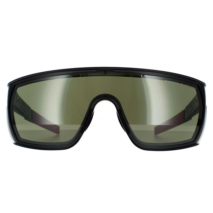 Porsche Design Sunglasses P8668 B Grey Red Olive Lite Silver Mirror