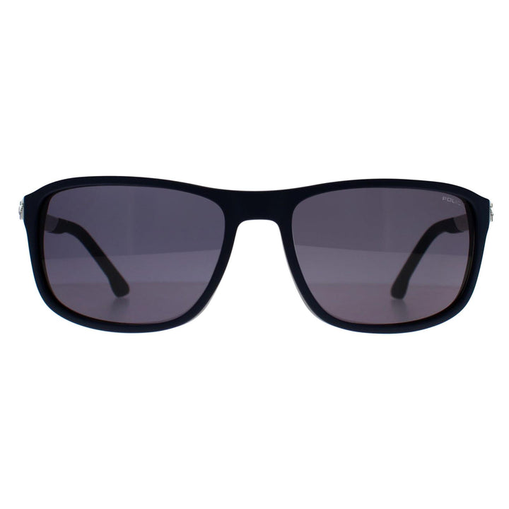 Police Sunglasses SPLC37M Tailwind Evo3 0C03 Matte Blue Blue