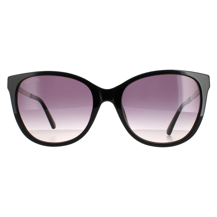 Swarovski Sunglasses SK0218 02B Matte Black Grey Gradient