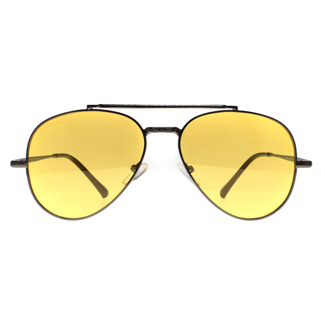 Montana Sunglasses MP185 G Shiny Gunmetal Yellow Polarized