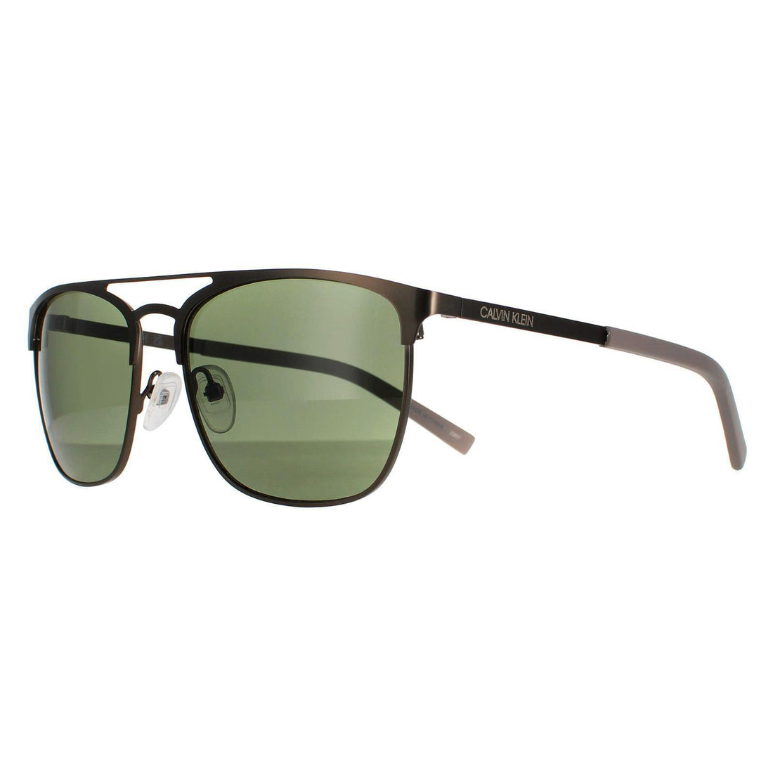Calvin Klein Sunglasses CK20123S 008 Matte Gunmetal Solid Green G15