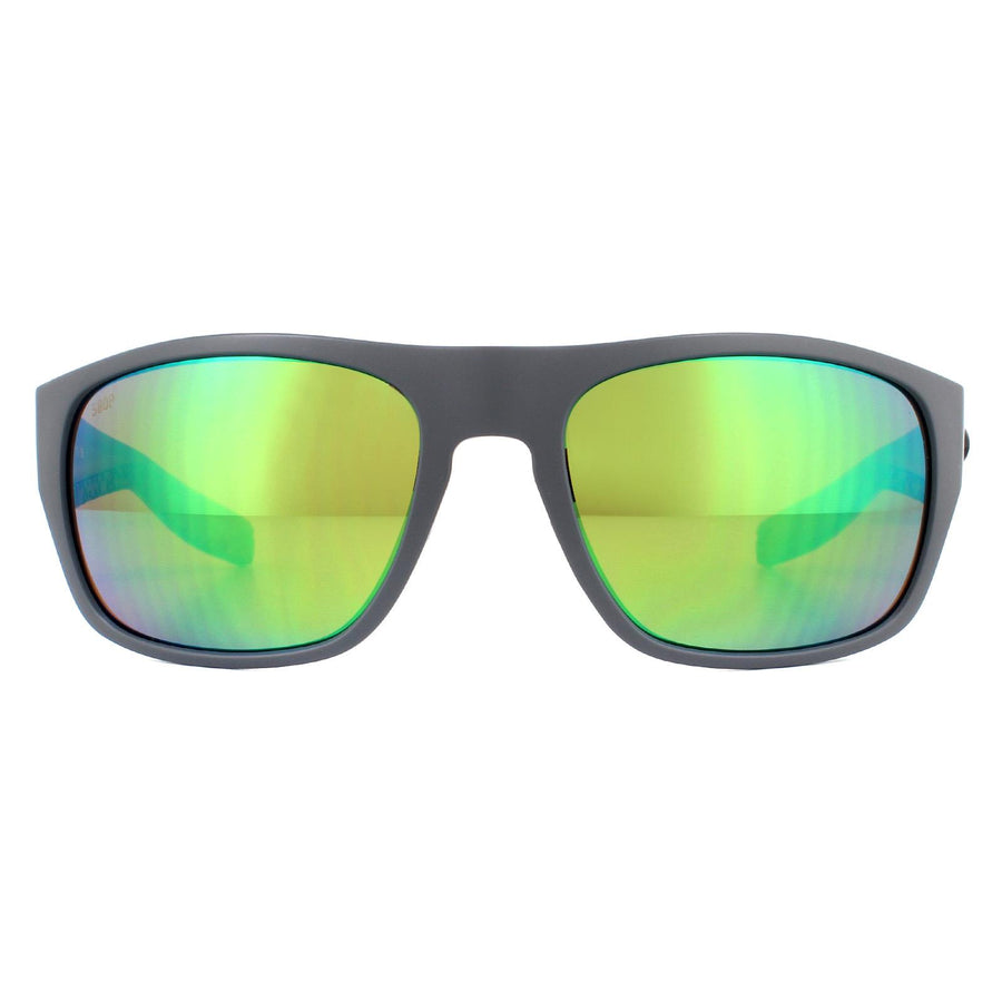 Costa Del Mar Tico Sunglasses Matte Grey / Green Mirror Polarized Plastic