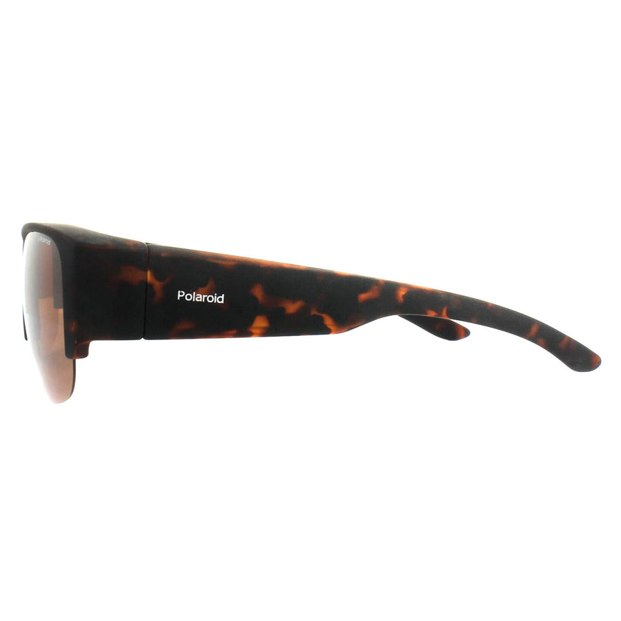 Polaroid Suncovers Fitover Sunglasses PLD 9007/S V08 HE Havana Brown Polarized