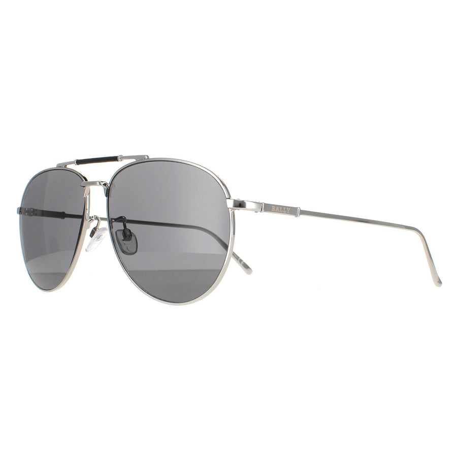 Bally Sunglasses BY0038-D 16A Silver Grey Mirrored