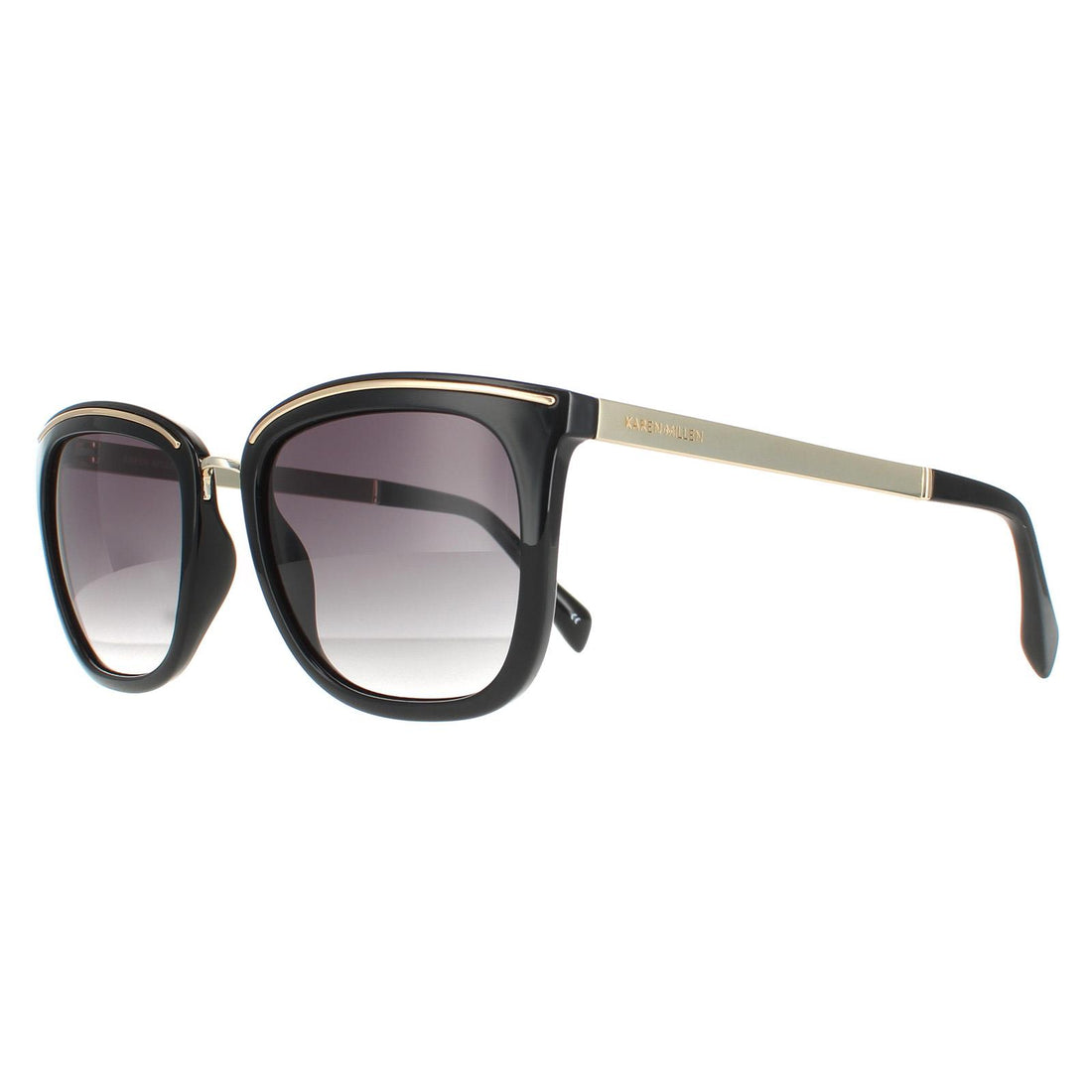 Karen Millen Sunglasses KM5044 001 Black Grey Gradient