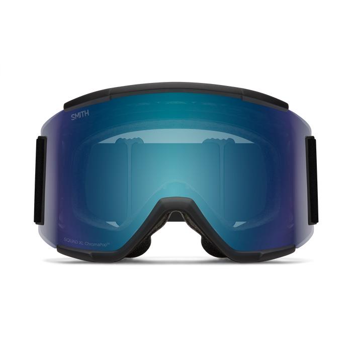 Smith Ski Goggles Squad XL 2QJ 4B Black ChromaPop Everyday Blue Mirror