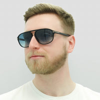 Tom Ford Sunglasses 0447 Jacob 01P Shiny Black Green Gradient