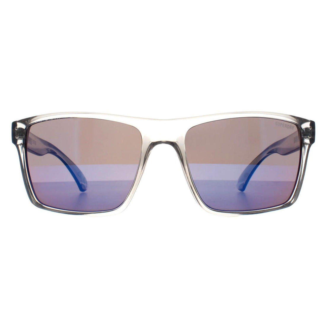 Superdry Sunglasses Kobe 153 Crystal and Blue Blue Mirror
