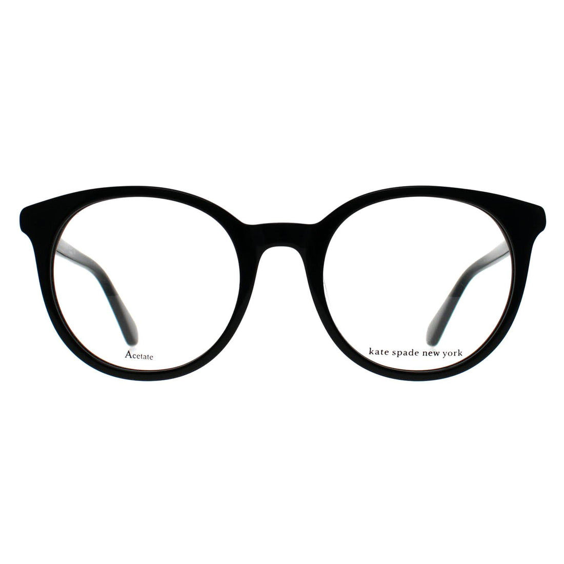 Kate Spade Glasses Frames Joshann 807 Black on Pattern Pink Women