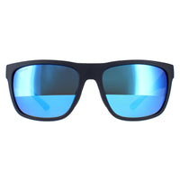 Smith Barra Sunglasses Black Grey Blue Mirror Polarized