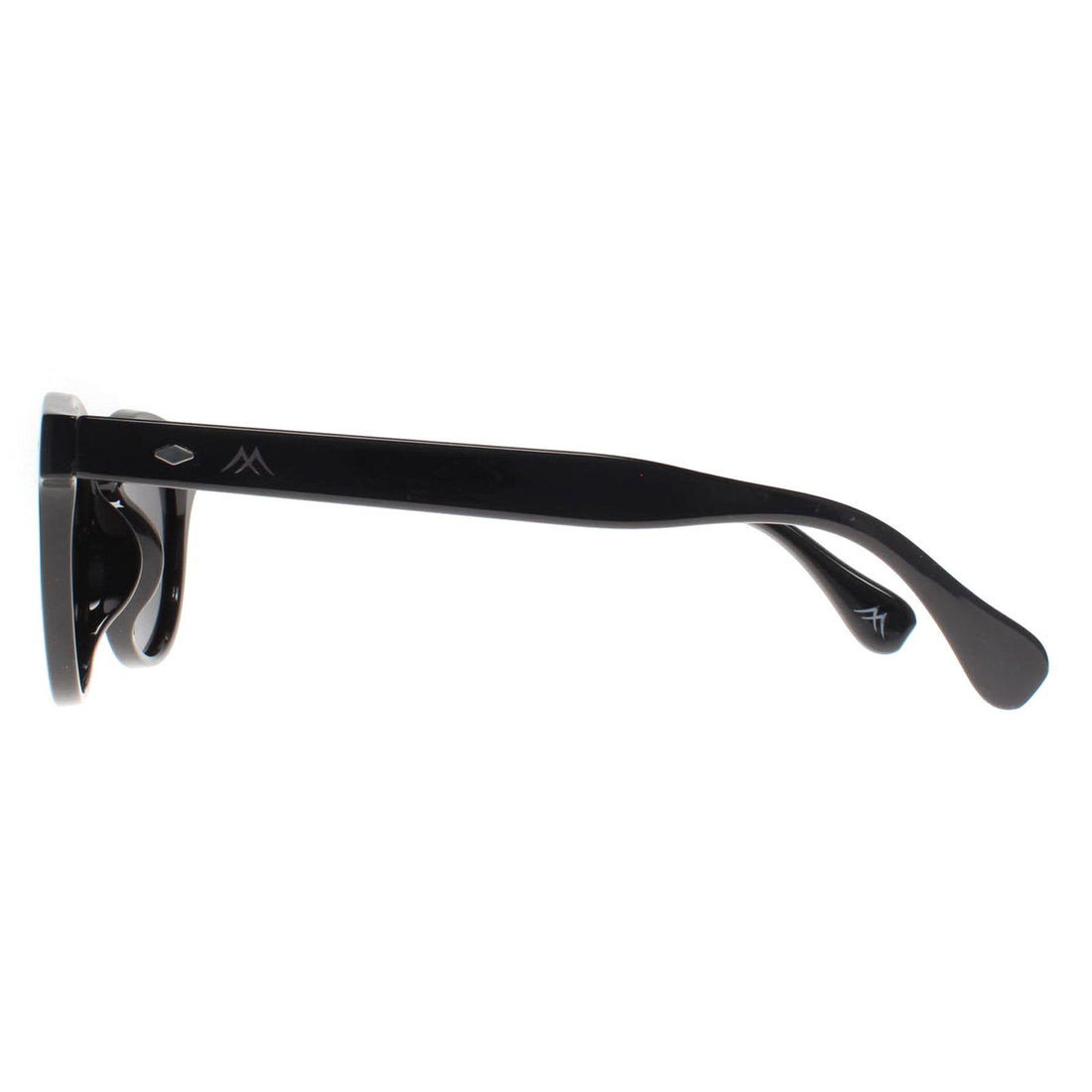 Montana Sunglasses MP191 Shiny Black Smoke Grey Polarized