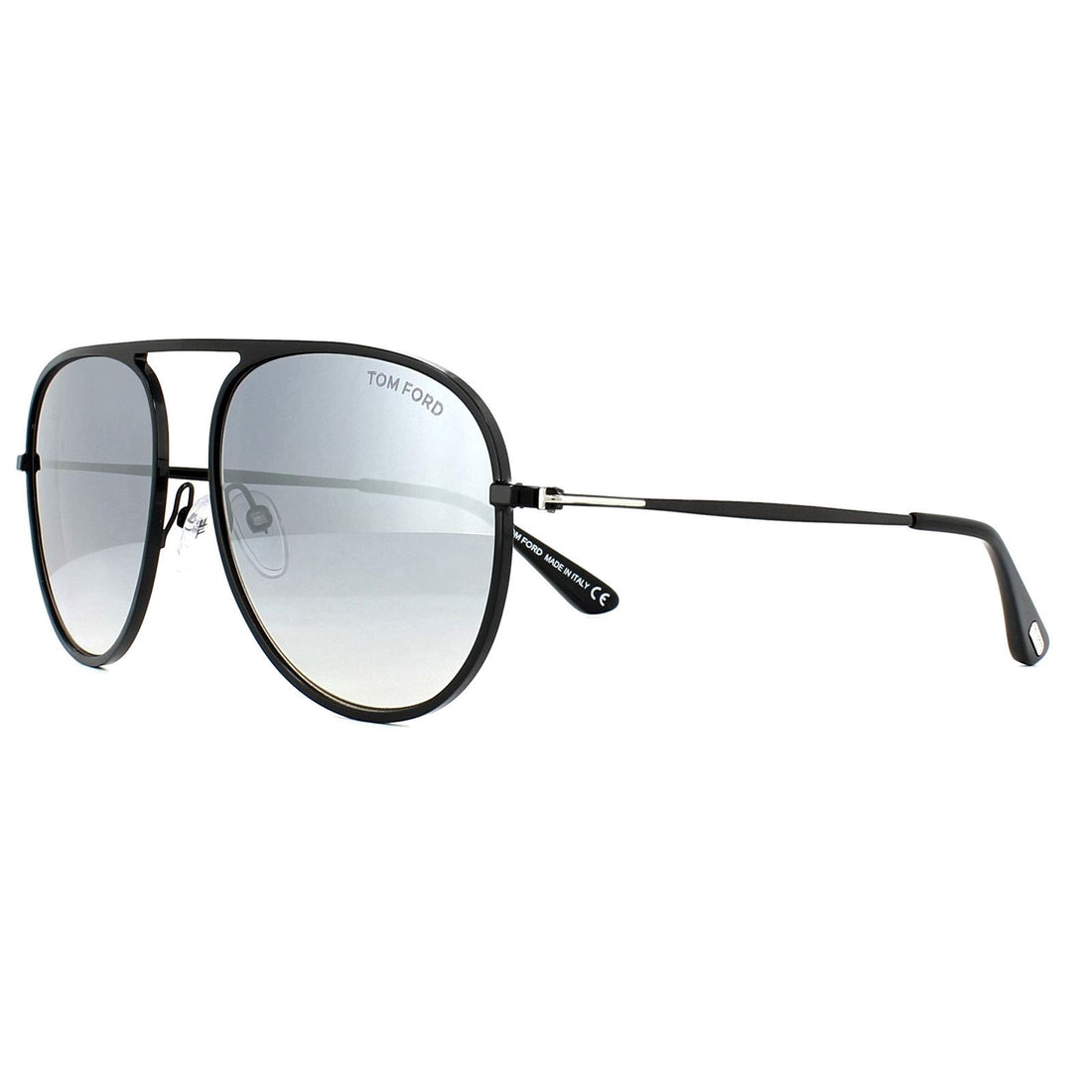 Tom Ford Sunglasses 0621 Jason 01C Shiny Black Smoke Mirror