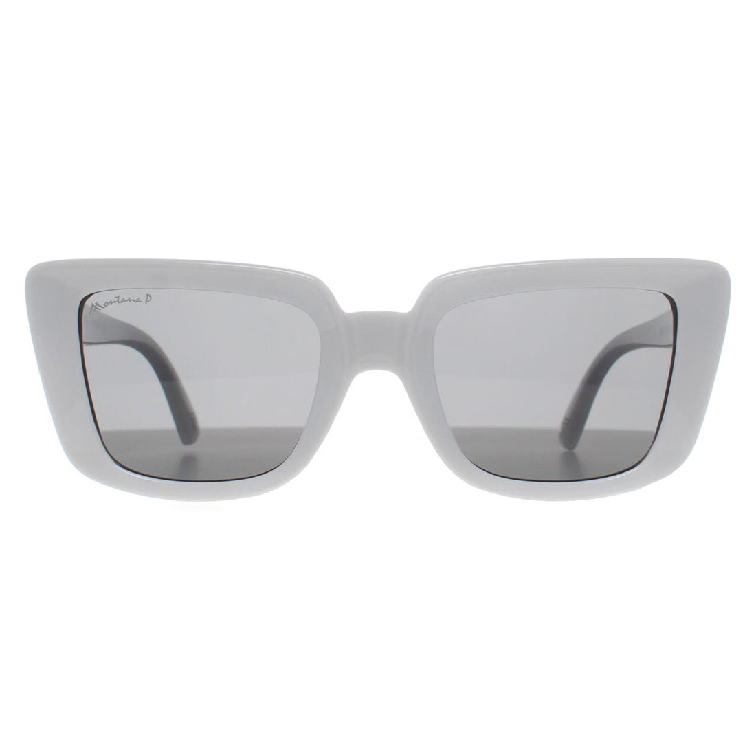 Montana Sunglasses MP193 E Shiny White Smoke Polarized
