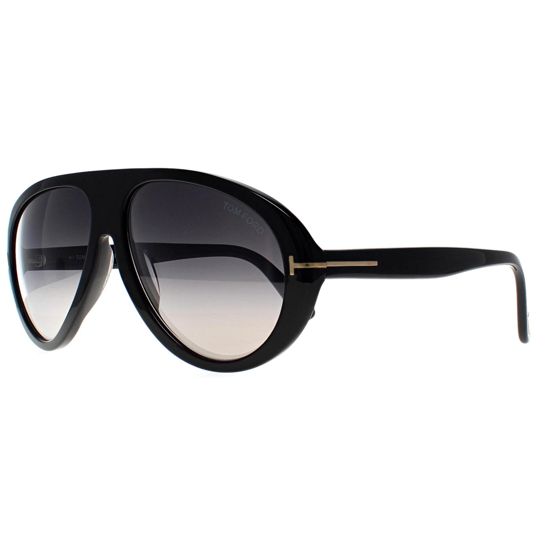Tom Ford Sunglasses Camillo FT0988 01B Shiny Black Gradient Smoke