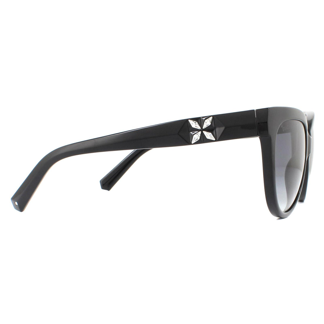 Swarovski Sunglasses SK0187 01B Shiny Black Grey Gradient