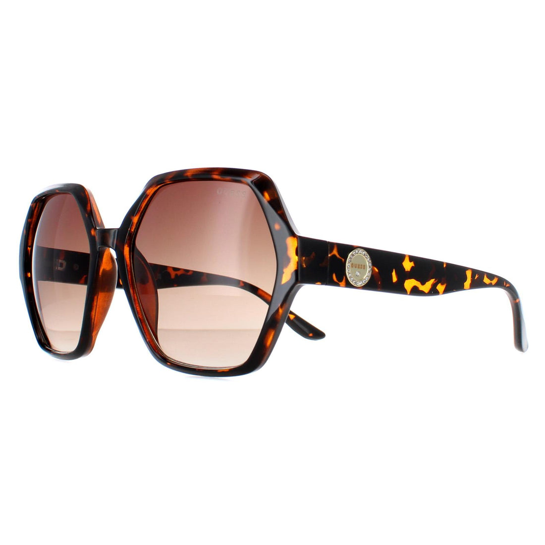 Guess Sunglasses GF6152 52F Dark Havana Brown Gradient