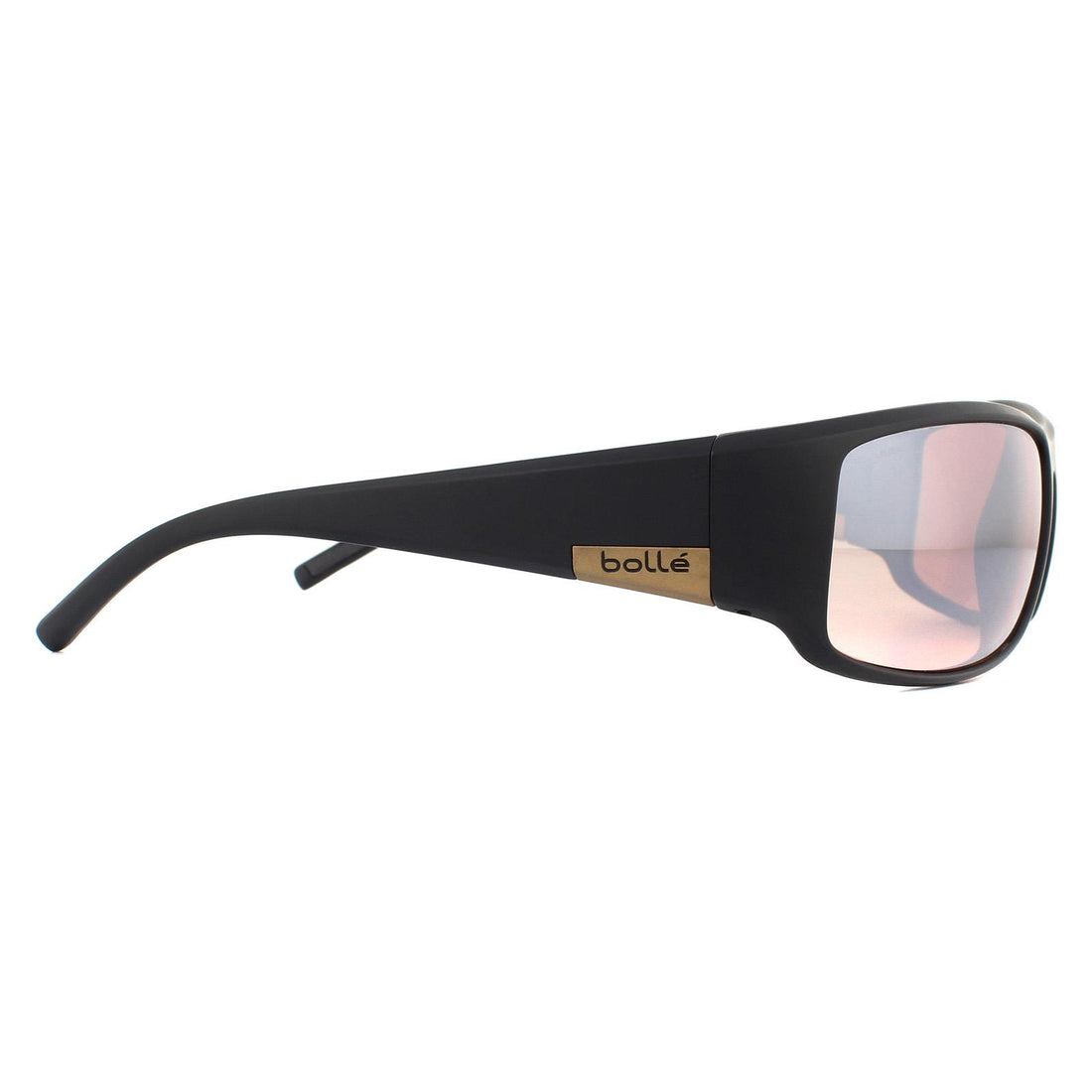 Bolle Sunglasses King 12575 Matte Black Metal Brown Phantom Brown Gun Cat