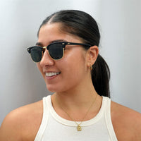 Ray-Ban Sunglasses Clubmaster 3016 W0365 Black Green G-15 Small 49mm