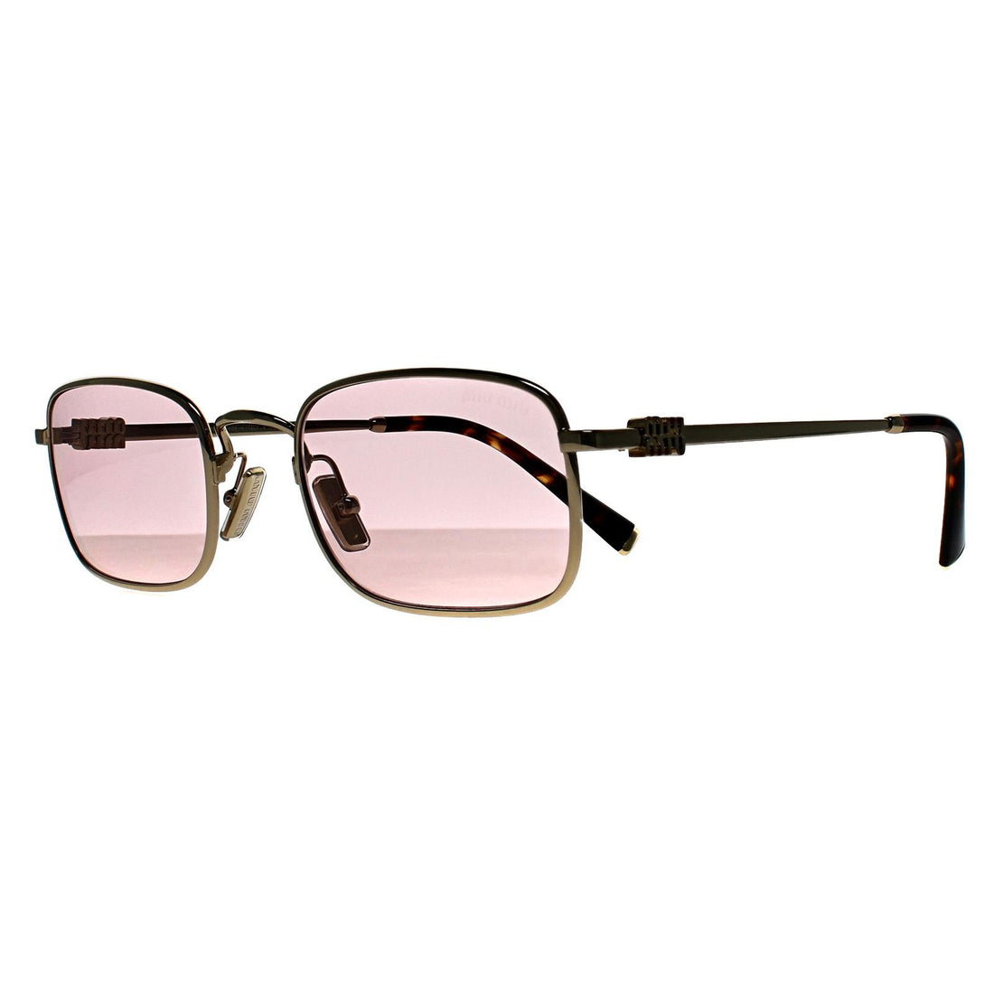 Miu Miu Sunglasses MU53AS ZVN4I0 Pale Gold Pink