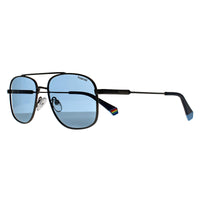 Polaroid Sunglasses PLD 6235/S/X V84 C3 Ruthenium Blue Polarized