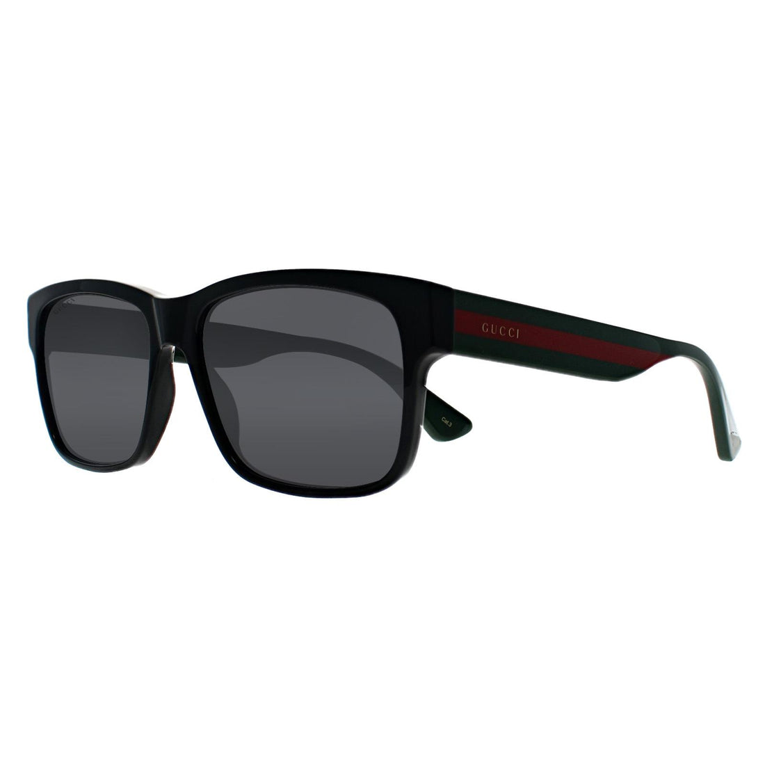 Gucci Sunglasses GG0340S 006 Black Green Red Grey