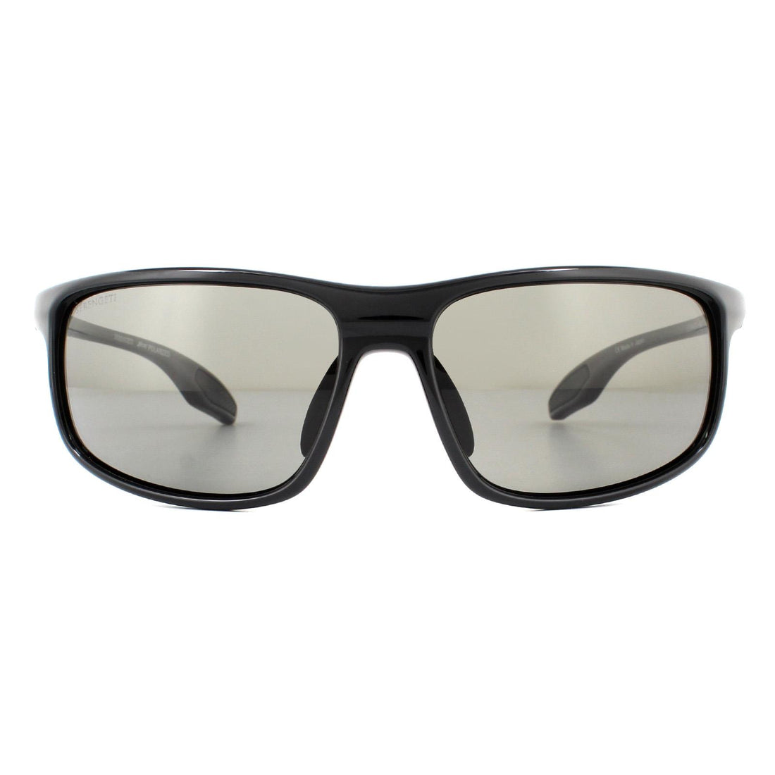 Serengeti Sunglasses Levanzo 8611 Shiny Black PhD 2.0 Polarized CPG Grey