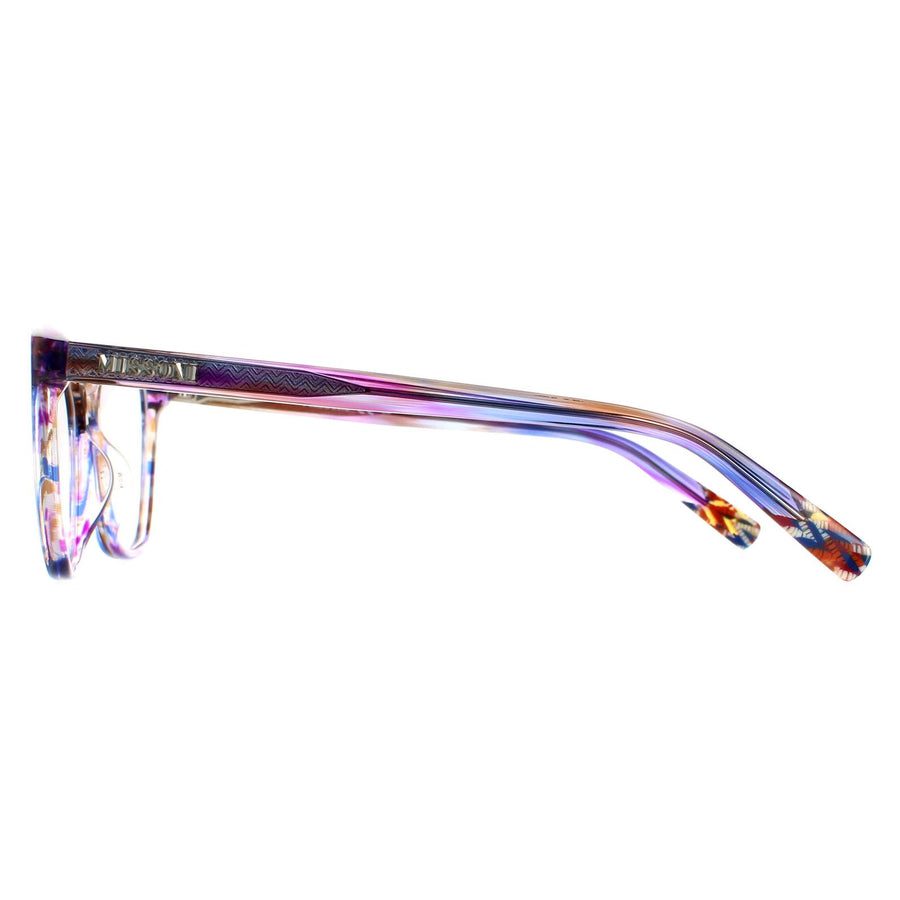 Missoni Glasses Frames MIS 0013 V43 Transparent Striped Purple Women