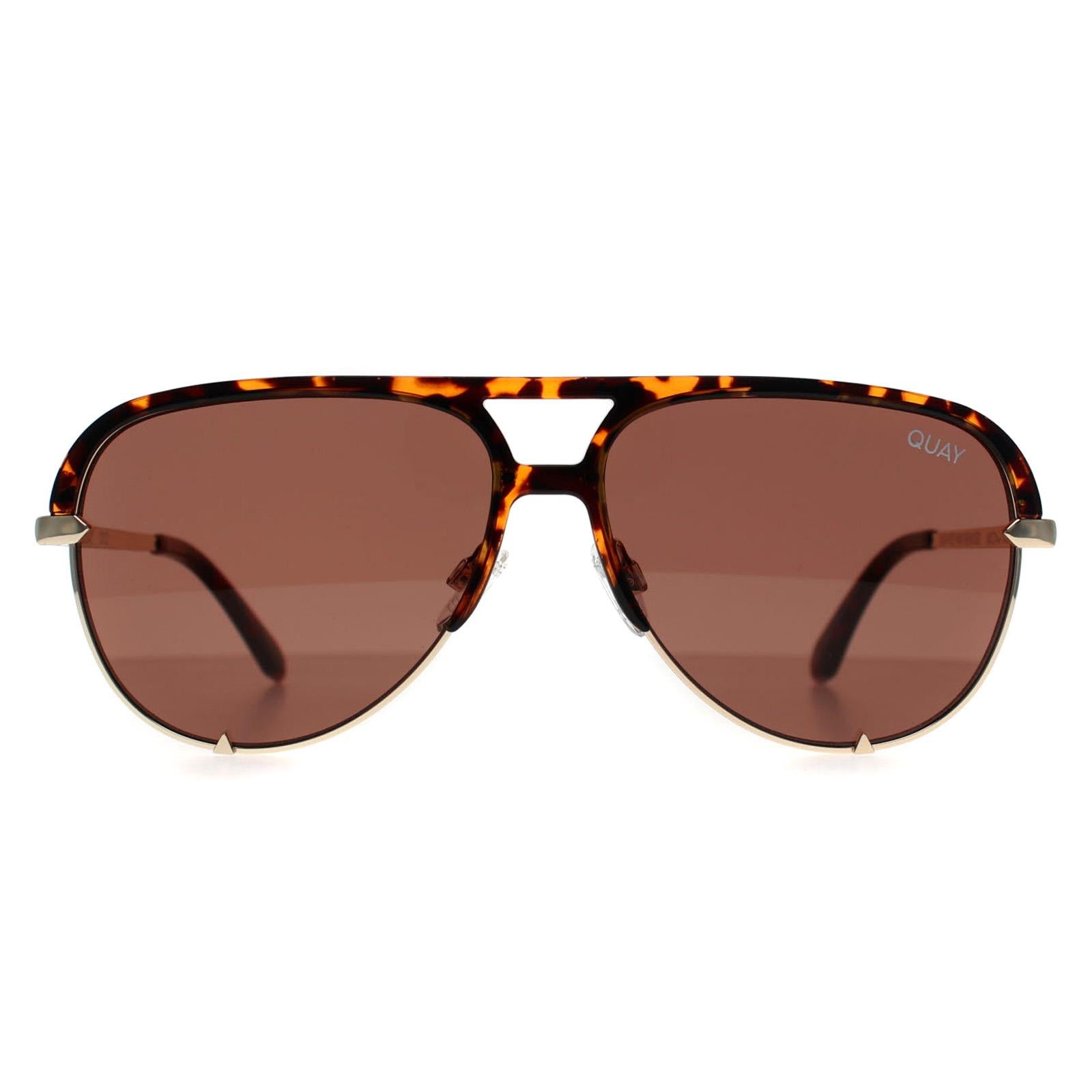 Quay Sunglasses High Key Mini Remixed TORT Tortoise Brown – Discounted ...