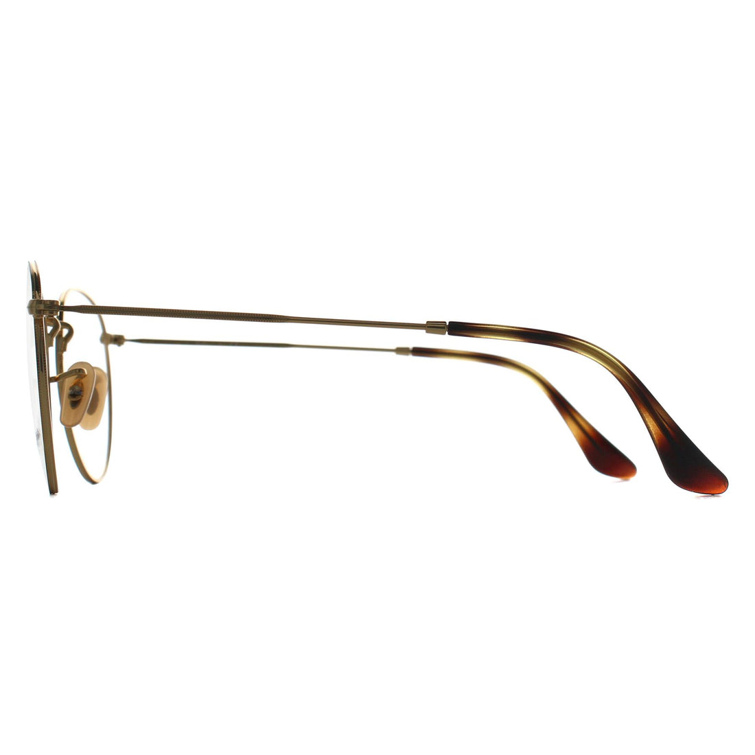 Ray-Ban Glasses Frames RX3447V Round Metal 2945 Polished Havana on Gold Men Women