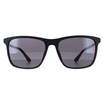 Police Sunglasses SPLA56 Record 1 1BUX Matte Grey Red Grey Mirrored
