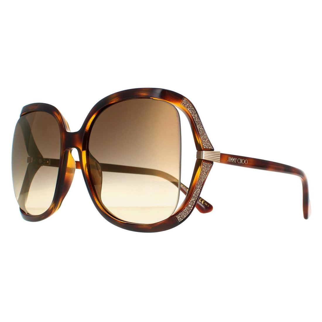 Jimmy Choo Sunglasses Tilda/G/S 086 JL Dark Havana Brown Gradient
