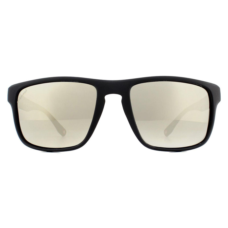 Montana SP314 Sunglasses Black Rubber / Revo Silver Mirror Polarized