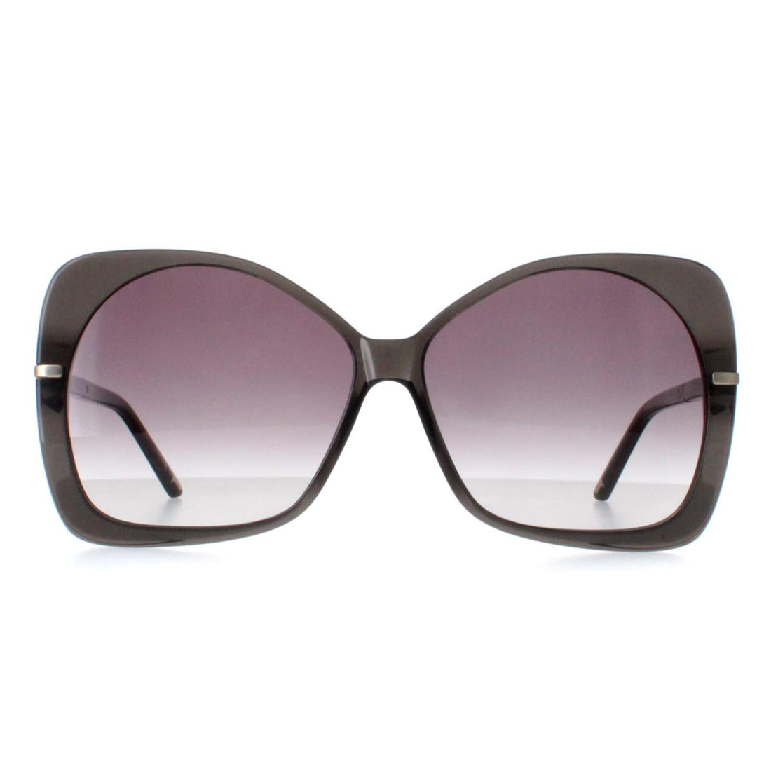 Ted Baker Sunglasses TB1668 Aniya 974 Gloss Crystal Dark Grey Grey Gradient