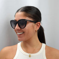 Tom Ford Sunglasses Isabella FT0915 01B Shiny Black Smoke Gradient