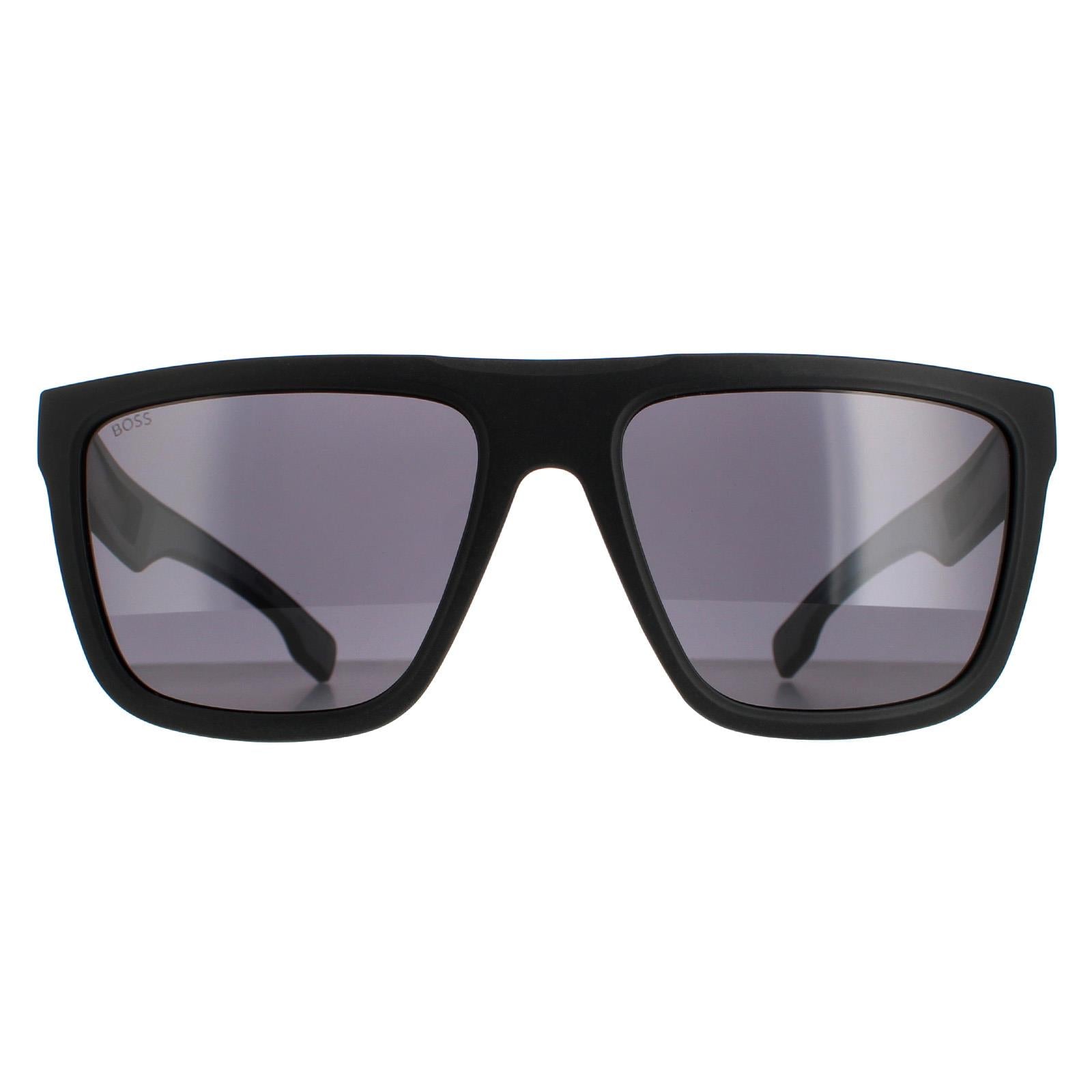 Sunglasses 1451 S O6W IR Matte Black Grey Grey