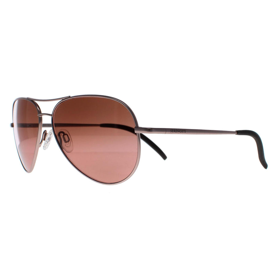 Serengeti Sunglasses Carrara Small 8552 Matte Gold Mineral Polarized Drivers Brown Gradient