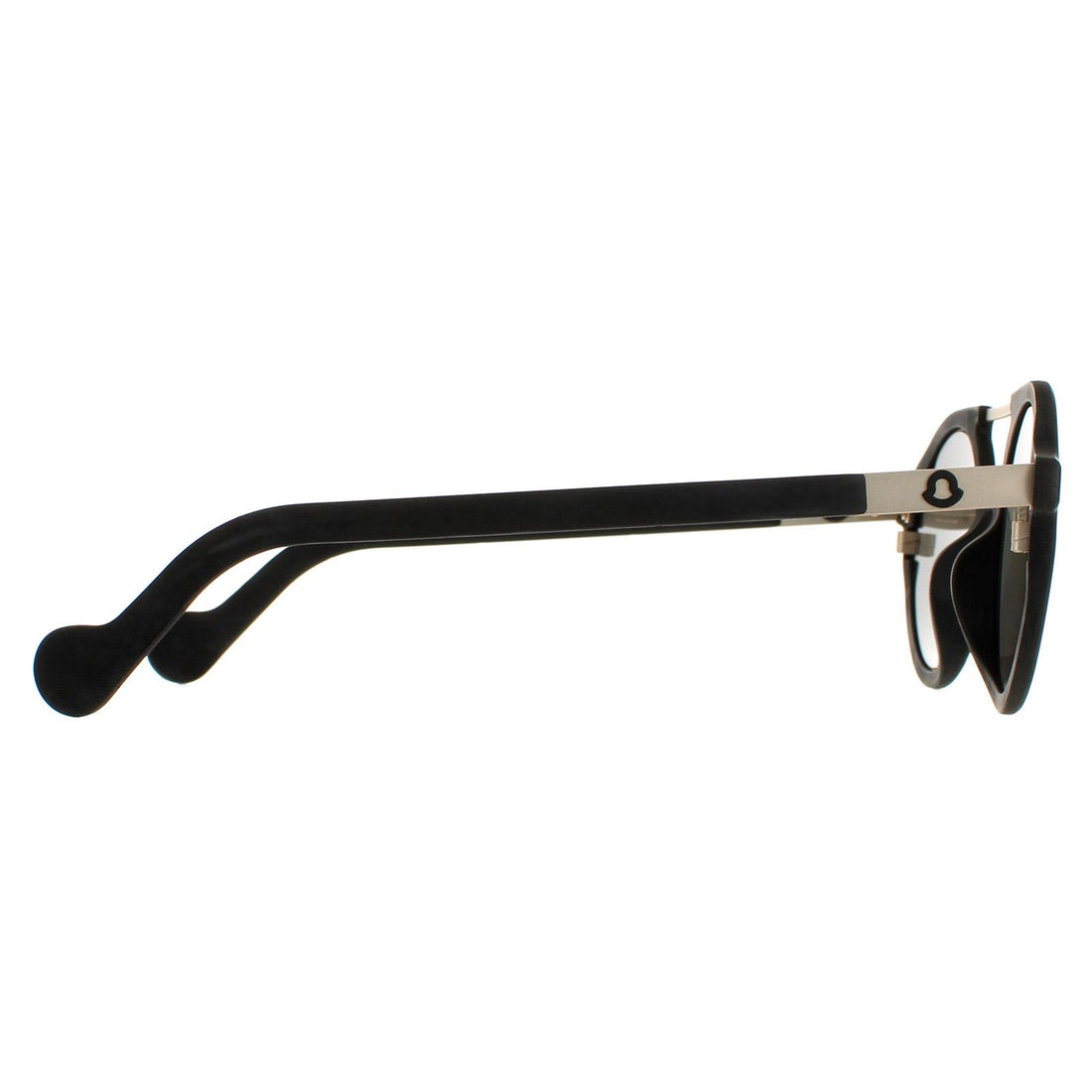 Moncler Sunglasses ML0083 02C Rubber Black Silver Mirror