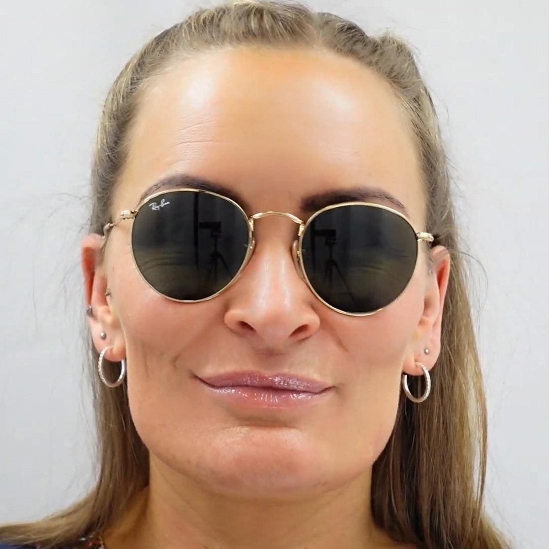 Ray-Ban Sunglasses Round Metal 3447 112/Z2 Gold Copper Flash Mirror