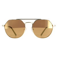 Serengeti Shelby Sunglasses Shiny Light Gold Saturn Drivers Gold Polarized