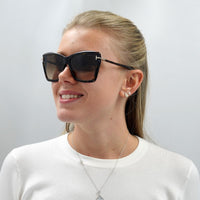Tom Ford Sunglasses Leah FT0849 52F Dark Havana Brown Gradient