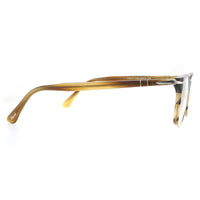 Persol Glasses Frames PO3189V 1135 Striped Brown Men