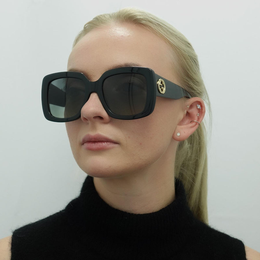 Gucci Sunglasses GG0141SN 001 Black Grey Gradient