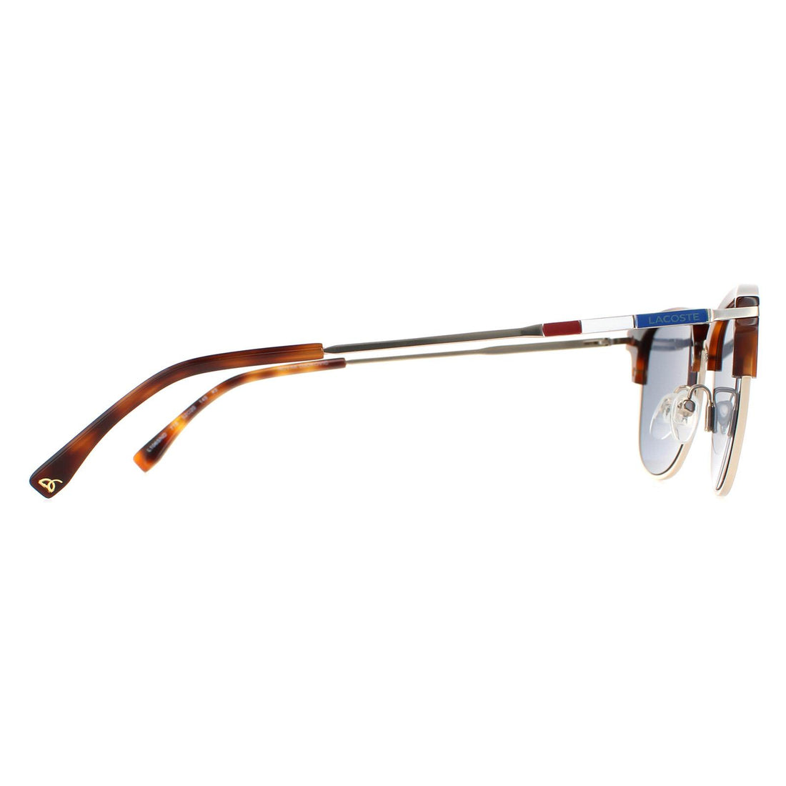 Lacoste Sunglasses L106SND 718 Light Gold Blue