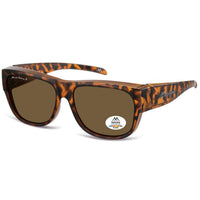Montana Fit Over Glasses Sunglasses FO10 D Matte Tortoise Brown Polarized