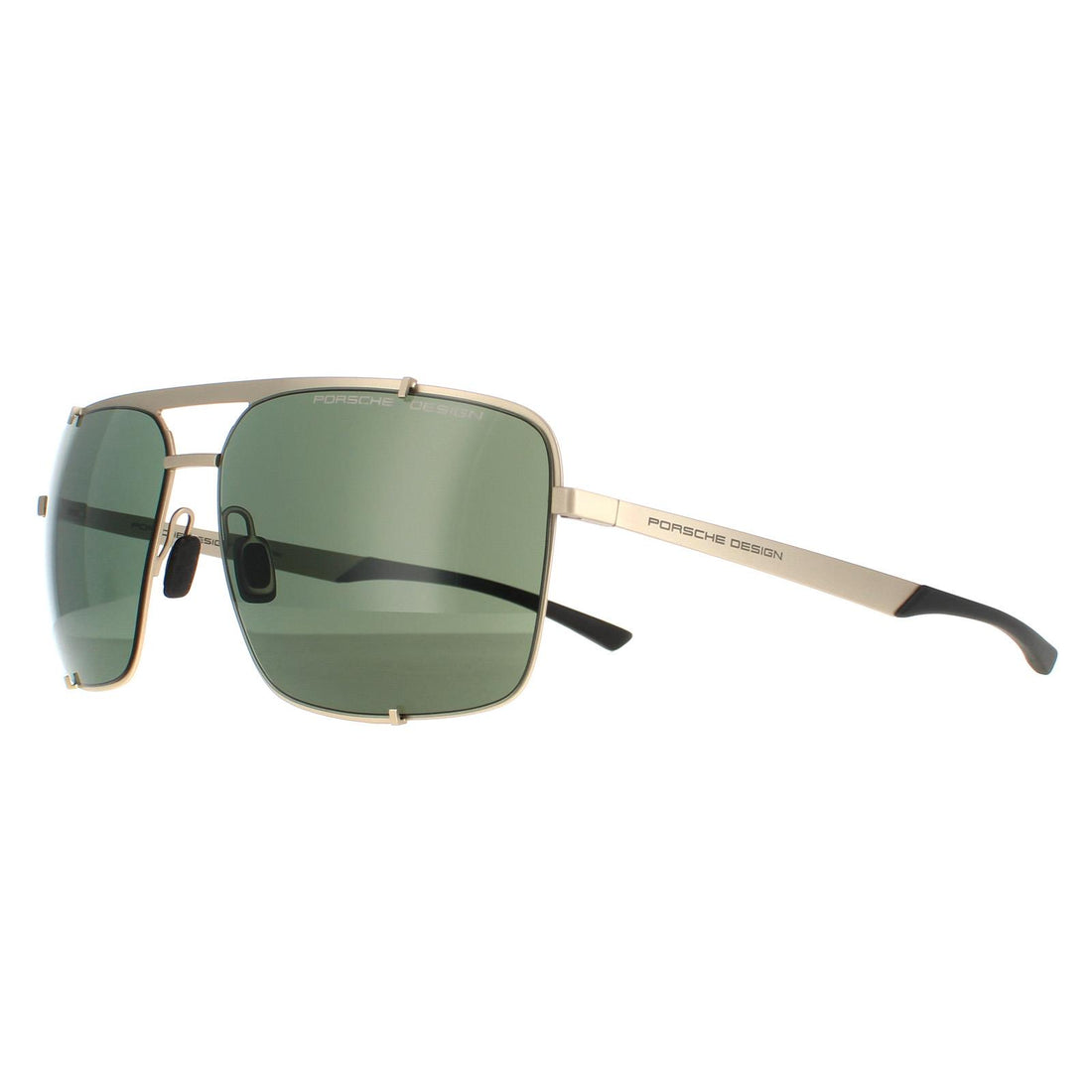 Porsche Design Sunglasses P8919 B Light Gold Black Green
