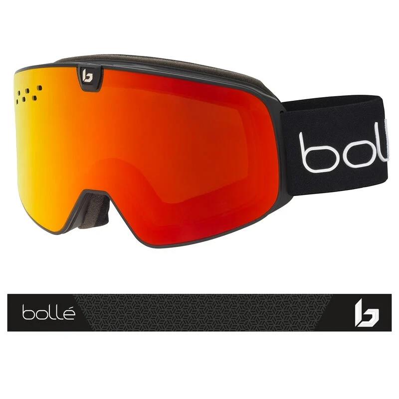 Bolle Ski Goggles Nevada Neo 22009 Matte Black Sunrise & Light Vermillon Blue