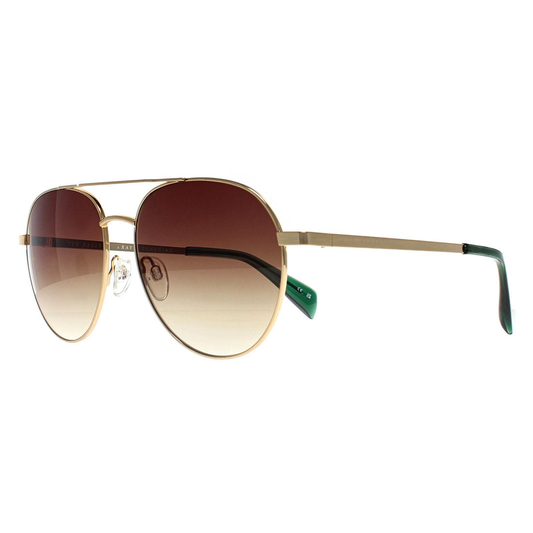 Ted Baker Sunglasses TB1682 Konrad 407 Antique Gold Brown Gradient