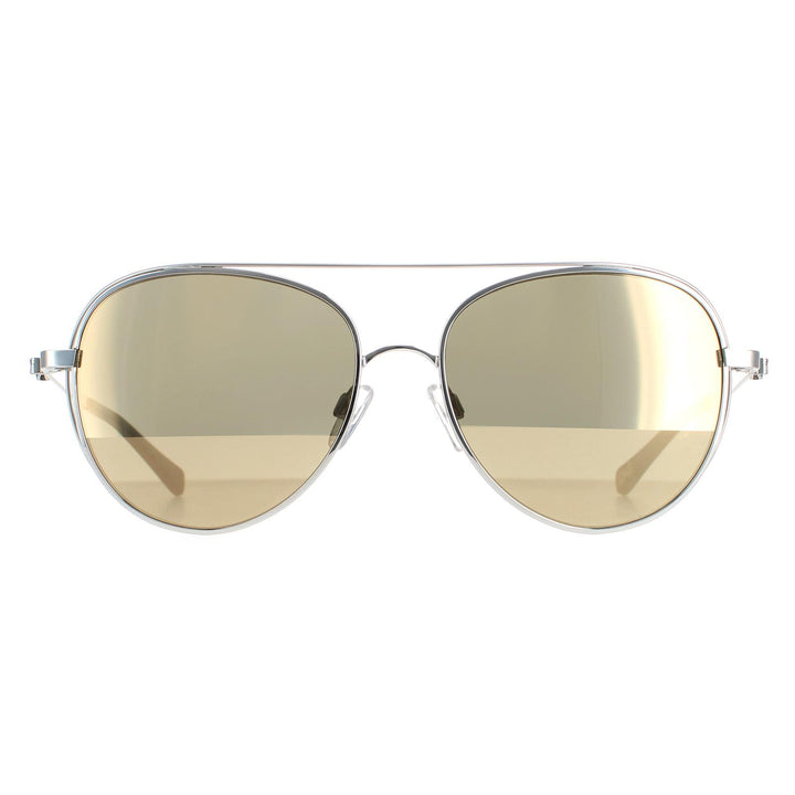 Ted Baker Sunglasses TB1575 Runa 800 Silver Gold Brown